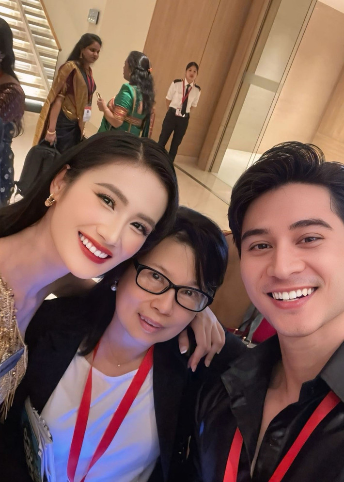 Tuấn Ngọc hội ngộ Hoa hậu Ý Nhi - đại diện Việt Nam ở Miss World 2025. Ảnh: FB Tuấn Ngọc.