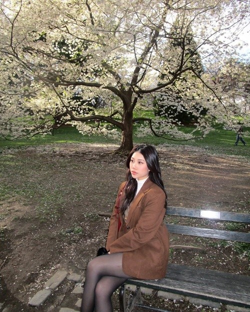 Gần đây, khi cuộc thi Hoa hậu Trái đất Việt Nam 2025 diễn ra, Lan Anh đăng tải một số hình ảnh ở Mỹ. Ảnh: Instagram Lan Anh.