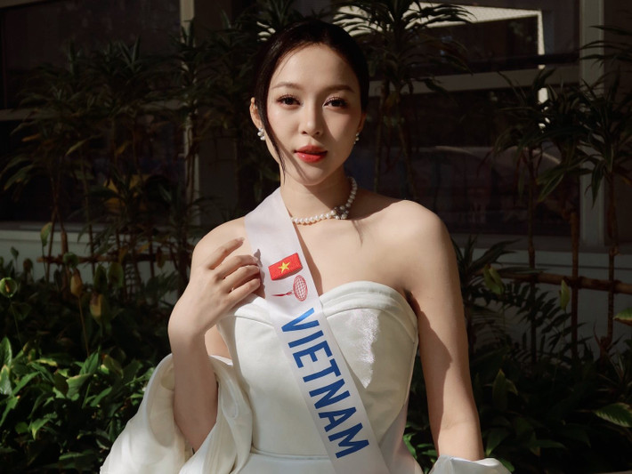 Năm 2024, Thanh Thủy đăng quang Miss International. Bởi vậy, Kiều Duy - đại diện Việt Nam ở Miss International 2025 được nhiều người đặt kỳ vọng tiếp nối thành tích của Thanh Thủy. Ảnh: FB Kiều Duy.