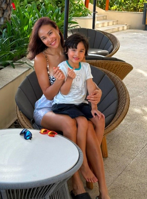 Phương Mai kết hôn với Marcin Miller vào giữa năm 2019. Cuối năm 2019, cô sinh con trai đầu lòng Henryk. Ảnh: FB Phương Mai.