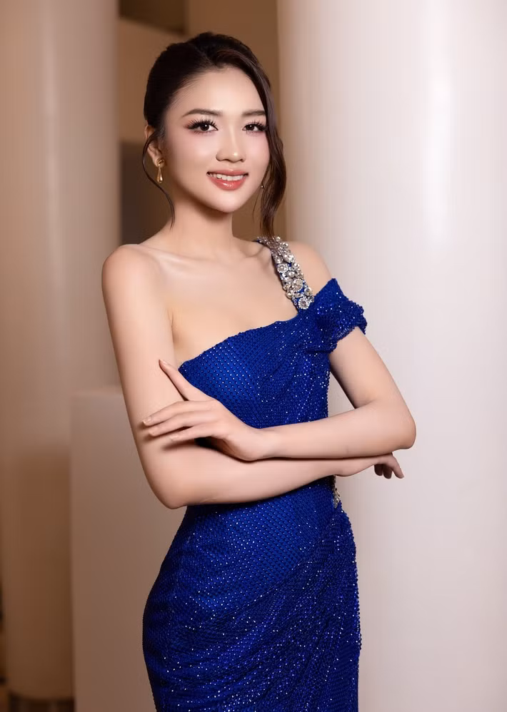 Sau cuộc thi Miss Grand Vietnam 2025, Thu Ngân gợi cảm, ngọt ngào hơn bội phần. Ảnh: Miss Grand Vietnam.