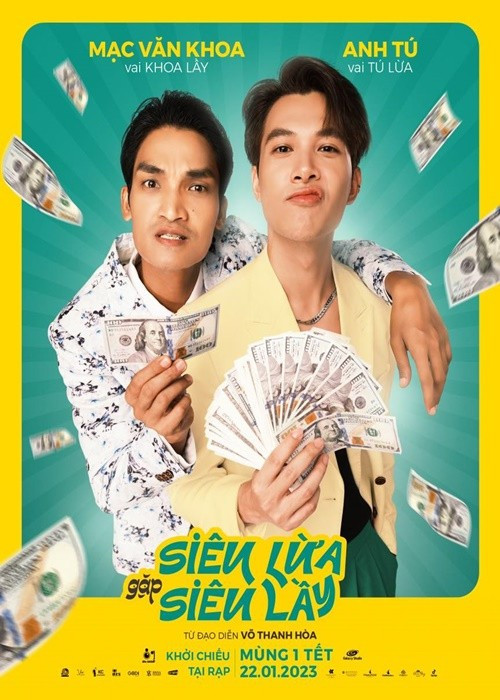 Một số dự án phim ảnh nổi bật của chồng Diệu Nhi gồm Cua lại vợ bầu, Siêu lừa gặp siêu lầy, Chị Mười Ba: 3 ngày sinh tử, Gặp lại chị bầu. Ảnh: FB Anh Tú.