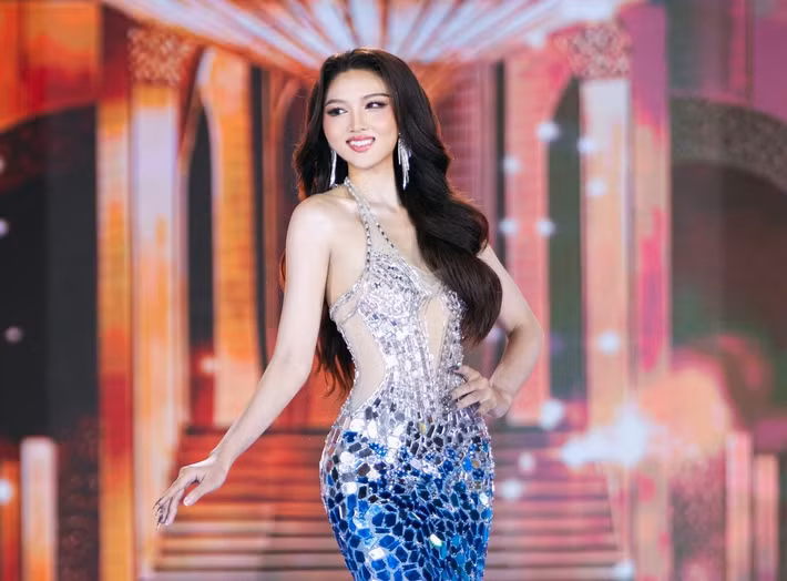 Nguyễn Thị Thu Ngân đoạt á hậu 1 Miss Grand Vietnam 2025 - Hoa hậu Hòa bình Việt Nam 2025. Ảnh: Miss Grand Vietnam.