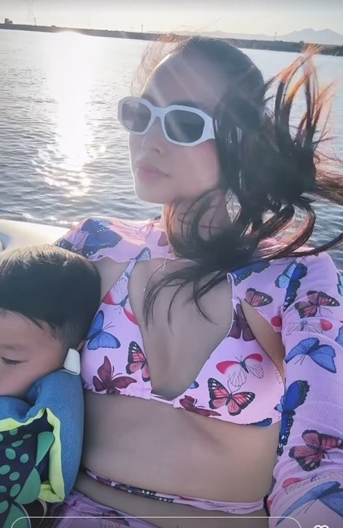 Ở Mỹ từ năm 2018, nàng hậu sinh năm 1991 có cuộc sống xa hoa bên gia đình nhỏ. Ảnh: Instagram Phạm Hương.