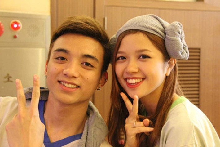 Suni Hạ Linh thân thiết với Soobin Hoàng Sơn ở Ngôi sao Việt 2014. Ảnh: Khám Phá.