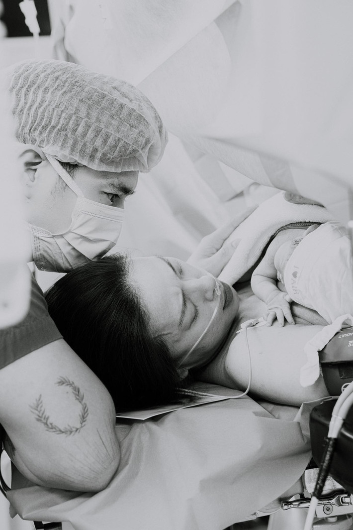 Ngô Thanh Vân cho biết, bé Gạo - món quà tuyệt vời nhất đã chào đời an toàn, khỏe mạnh. Ảnh: FB Ngô Thanh Vân.