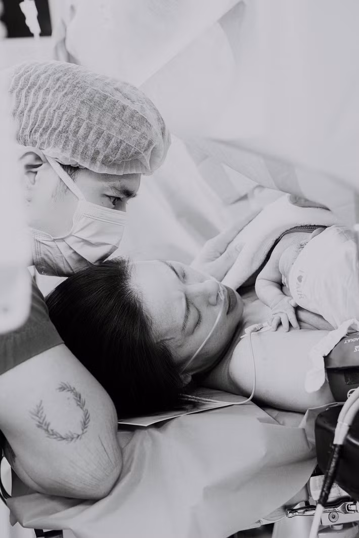 Ngô Thanh Vân cho biết, bé Gạo - món quà tuyệt vời nhất đã chào đời an toàn, khỏe mạnh. Ảnh: FB Ngô Thanh Vân.