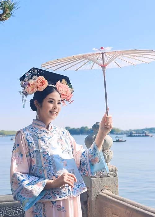 Ngọc Hân mang bầu con trai với Phú Đạt sau 3 năm làm đám cưới. Ảnh: FB Ngọc Hân.