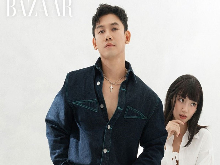 Ấn tượng đầu tiên của Băng Di về Đại Nhân là trông rất hiền và rất dễ hài lòng. Còn với Đại Nhân, Băng Di lạnh lùng, sành điệu và hơi dữ. Ảnh: Harper’s Bazaar Việt Nam.