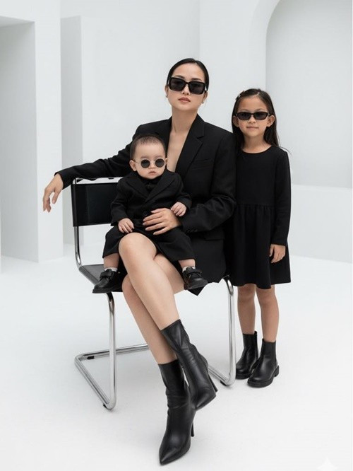 Vợ Lam Trường lấy lại được vóc dáng thon thả sau 6 tháng sinh nở. Ảnh: FB Yến Phương.