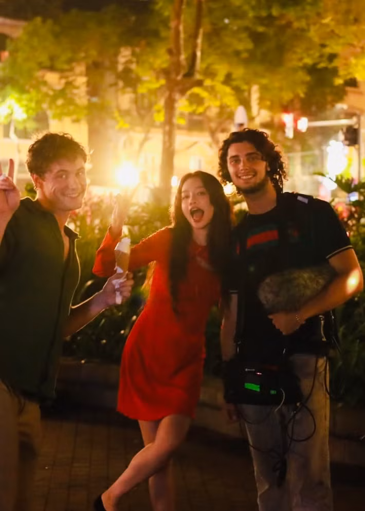 Trúc Diễm khoe hình ảnh bên các bạn diễn trong các dự án phim ảnh. Ảnh: FB Trúc Diễm.