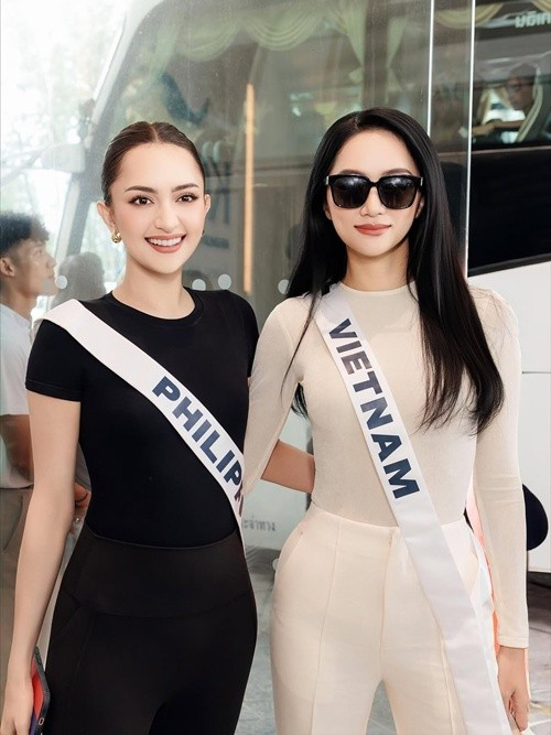 Maria Ahtisa Manalo là đối thủ đáng gờm của Hương Giang và nhiều thí sinh khác ở Miss Universe 2025. Ảnh: FB Hương Giang.