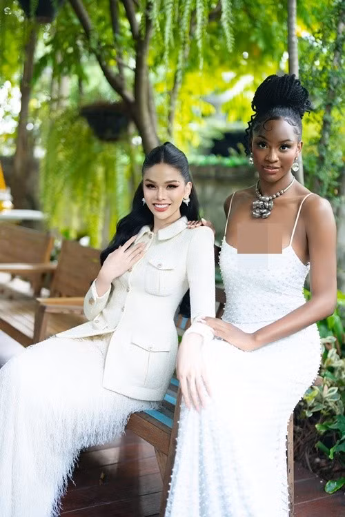 Sau chung kết Hoa hậu Chuyển giới Quốc tế 2025, Hà Tâm Như và người đẹp Mỹ cùng tham gia nhiều hoạt động với vai trò hoa hậu, á hậu. Ảnh: FB Hà Tâm Như.