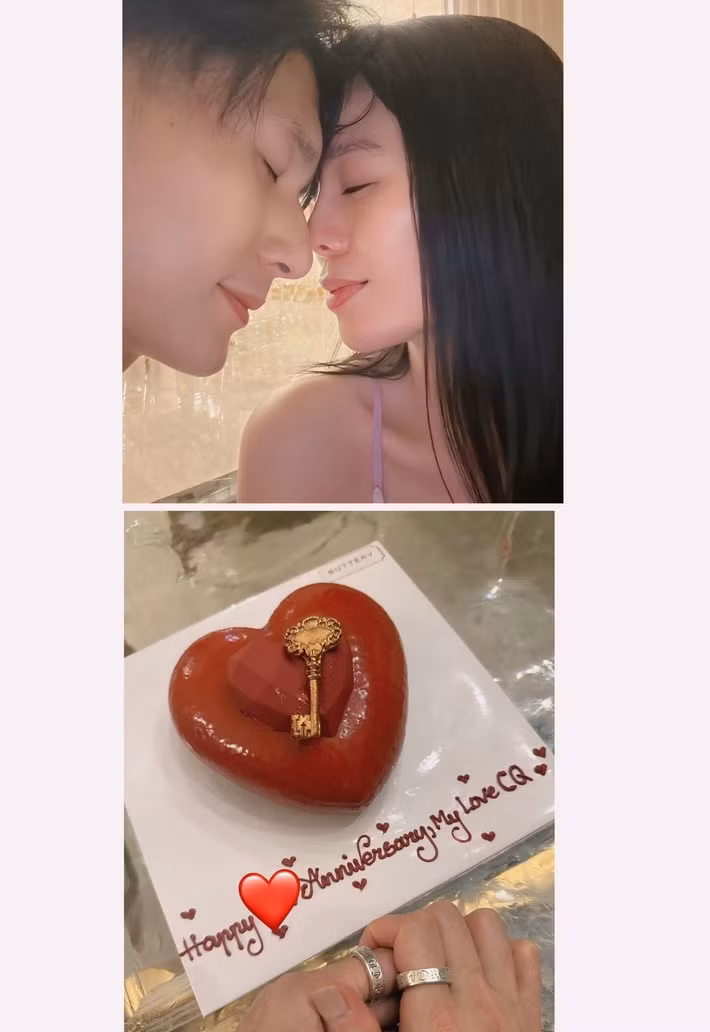 Lâm Bảo Châu – Lệ Quyên vừa đăng hình ảnh bên nhau kỷ niệm ngày hẹn hò. Cặp đôi còn trải lòng về chuyện tình cảm. Ảnh: FB Lệ Quyên.