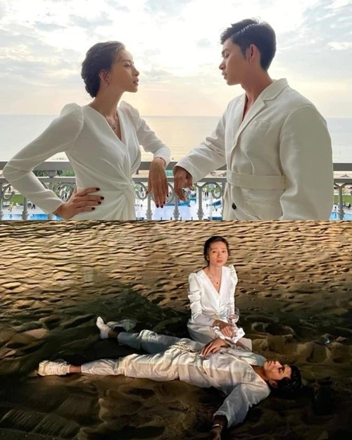 Jun Phạm từng giành giật hoa cưới cho Ngô Thanh Vân trong đám cưới của Đông Nhi năm 2019. Ảnh: FB Jun Phạm.