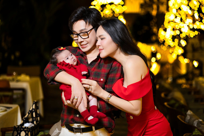 Với Vũ Luân, con gái là niềm vui lớn, là động lực để anh sống chậm lại, dành nhiều thời gian cho gia đình và tận hưởng trọn vẹn vai trò làm cha. Ảnh: FB Phương Lê.