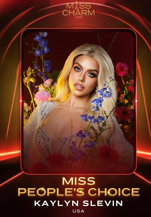 Đại diện Mỹ đoạt giải Người đẹp được bình chọn nhiều nhất. Ảnh: Miss Charm.