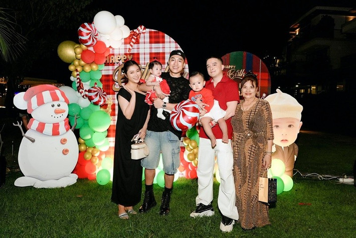 Châu Khải Phong và Thanh Trúc từng đưa bé Kỳ Kỳ tham gia tiệc sinh nhật của con trai Cao Thái Sơn. Ảnh: FB Cao Thái Sơn.