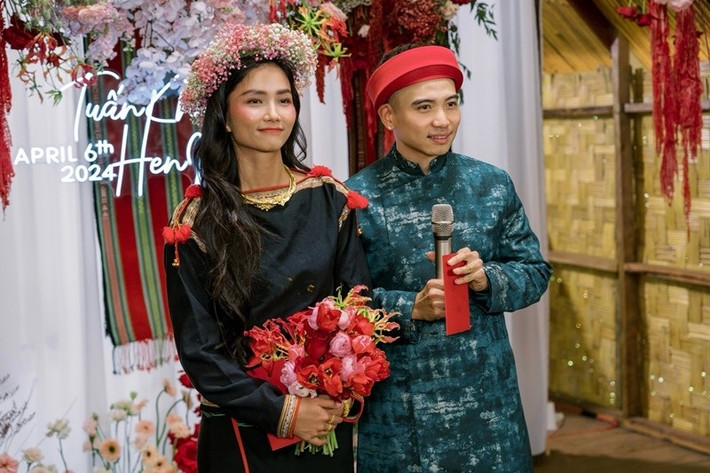Năm 2024, cặp đôi bí mật tổ chức hôn lễ. Ảnh: FB Tuấn Khôi.
