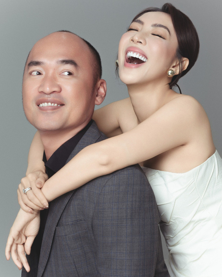 Vợ chồng Thu Trang song hành trong cuộc sống lẫn công việc. Ảnh: FB Tiến Luật.