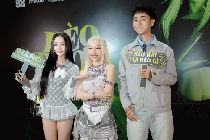 Cặp đôi đến chúc mừng ca sĩ Hằng BingBoong ra mắt sản phẩm âm nhạc cách đây ít ngày. Ảnh: An Ninh Thủ Đô.