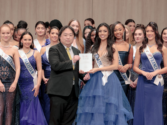 Các thí sinh Miss International 2025 bắt đầu tham gia cuộc thi. Mới đây, Miss Visit Japan Tourism Ambassador - Đại sứ Du lịch - giải phụ đầu tiên của sân chơi sắc đẹp được trao cho mỹ nhân Brazil - Loraine Lumatelli. Ảnh: Miss International.