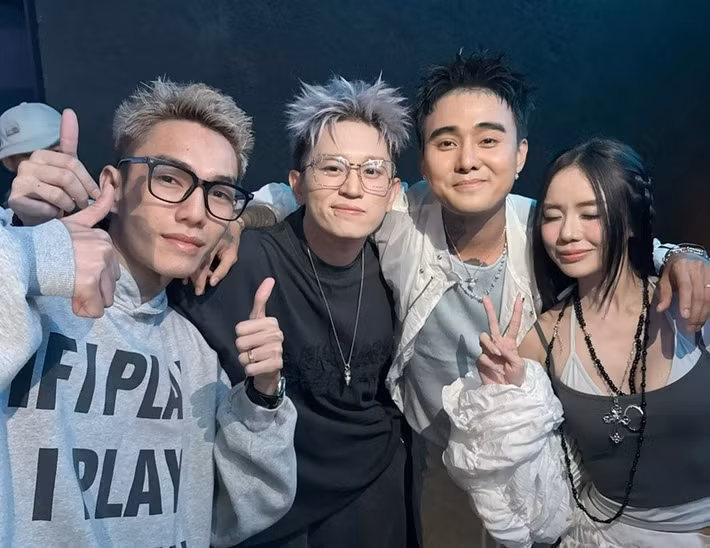 Trước đám cưới, Bảo Ngọc có mối quan hệ thân thiết với các đồng nghiệp của Đạt G. Ảnh: FB Bảo Ngọc.