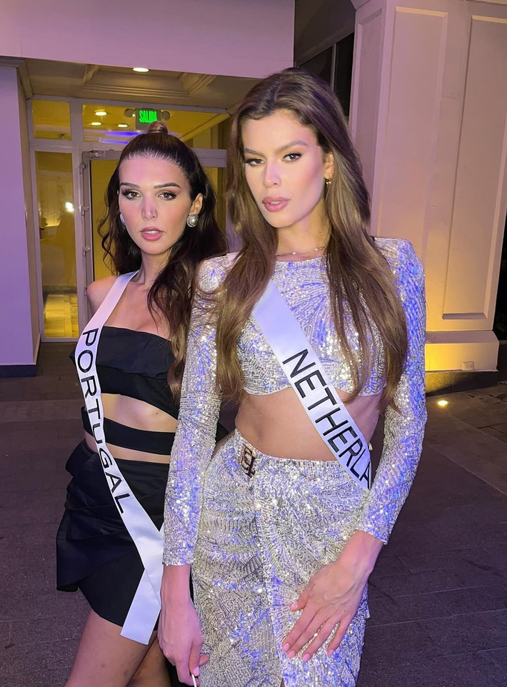 Cùng tham gia Miss Universe 2023, Marina và Rikkie có mối quan hệ rất thân thiết. Ảnh: Instagram Machete.