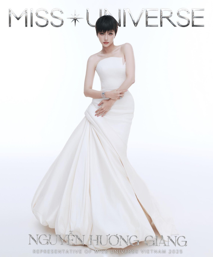 Hương Giang nhận lời của chủ tịch Miss Universe Vietnam Valentine Trần để trở thành đại diện Việt Nam ở Miss Universe 2025. Ảnh: FB Hương Giang.