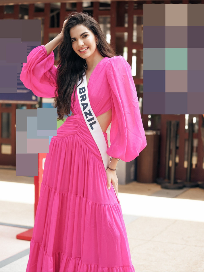 Gabriela Lacerda - đại diện Brazil đẹp ngọt ngào, gợi cảm. Ở Miss Universe 2025, cô giữ được phong độ ổn định. Ảnh: Miss Universe.