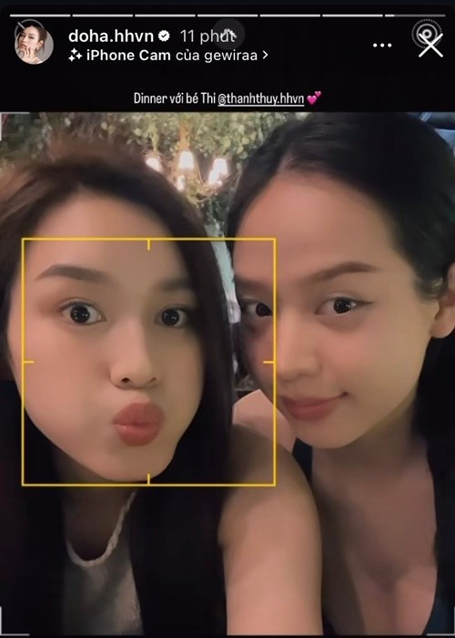 Hoa hậu Quốc tế 2024 đọ sắc Đỗ Thị Hà khi cả hai cùng để mặt mộc. Ảnh: FB Đỗ Thị Hà.