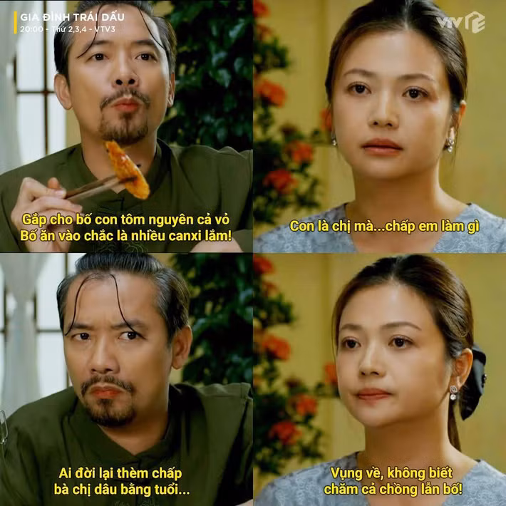 Trong phim Gia đình trái dấu, nhân vật Hoàng (do Việt Bắc đảm nhận) là em trai của ông Phi (NSƯT Hoàng Hải), đồng thời là em chồng của bà Ánh (Kiều Anh). Dù thời lượng xuất hiện không nhiều, vai diễn này vẫn tạo được dấu ấn riêng và thu hút sự chú ý của người xem. Ảnh: FB Việt Bắc.