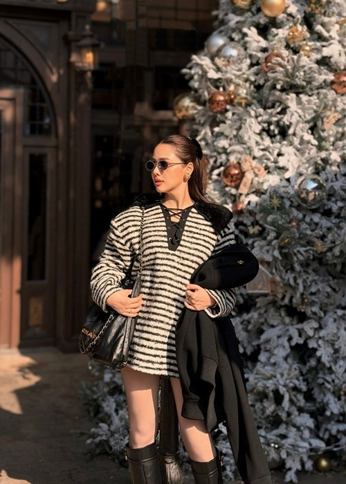 Người đẹp từng đóng phim Mát-xcơ-va mùa thay lá, Ghét thì yêu thôi, Yêu thì ghét thôi, Lời nói dối ngọt ngào. Sau khi kết hôn, Phanh Lee không tham gia sự kiện giải trí, đóng phim. Ảnh: FB Phanh Lee.