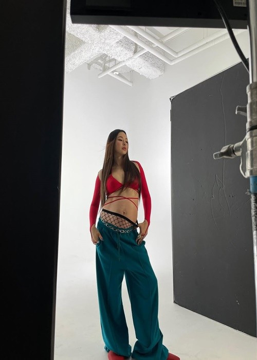 Tháng 6/2022, nữ diễn viên sinh con đầu lòng. Ảnh: Instagram Honey Lee.