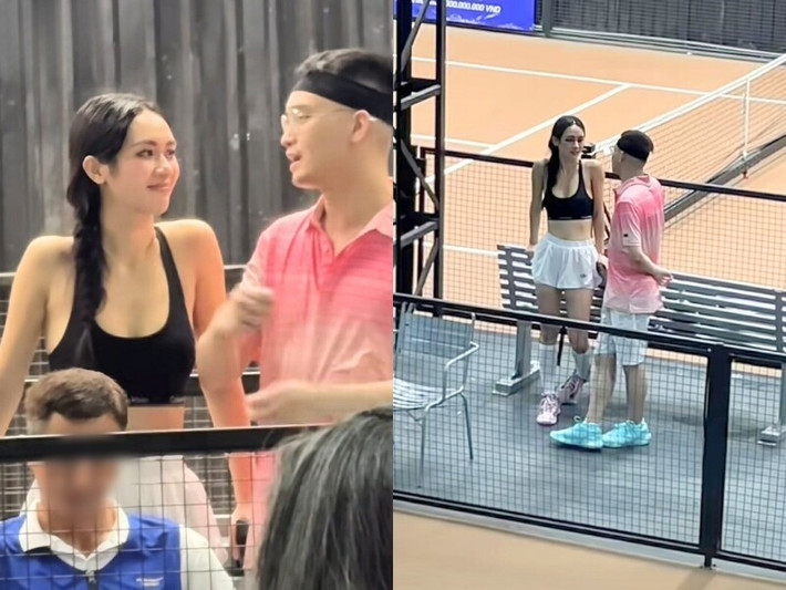 Dù không hoạt động trong showbiz Việt, Đức Phạm vẫn gây chú ý bởi anh là chồng cũ của người mẫu Diệp Lâm Anh. Phía Vũ Thúy Quỳnh là người mẫu, tham gia nhiều cuộc thi nhan sắc. Ảnh: Người Đưa Tin.