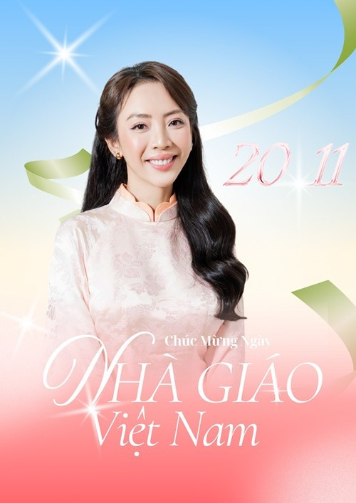 Thu Trang viết trên trang cá nhân: “Sẽ luôn có những ‘người lái đò’ bảo vệ cho tuổi thơ của những đứa trẻ. Nhân ngày Nhà giáo Việt Nam 20/11, Thu Trang xin gửi lời chúc đẹp nhất đến các thầy cô - những người đã, đang và sẽ mãi đồng hành cùng các em nhỏ trên hành trình theo đuổi tri thức. Cảm ơn các thầy cô vì đã làm nên một điều vĩ đại, đó là tạo ra những thế hệ biết yêu thương, biết kiến tạo và không ngừng học hỏi”. Ảnh: FB Thu Trang.