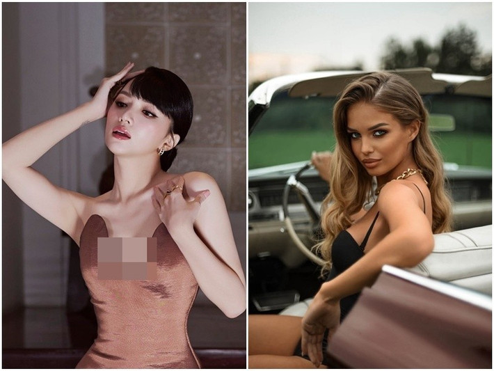 Sau Hương Giang (trái), Anastasia Venza là người đẹp chính thức có tên trong danh sách dàn thí sinh Miss Universe 2025. Ảnh: FB Hương Giang, Znews.