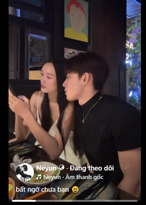 Trên trang cá nhân, Neyun vừa đăng tải clip hẹn hò Á hậu Quỳnh Anh nhân dịp 20/10. Ảnh: FB Neyun.