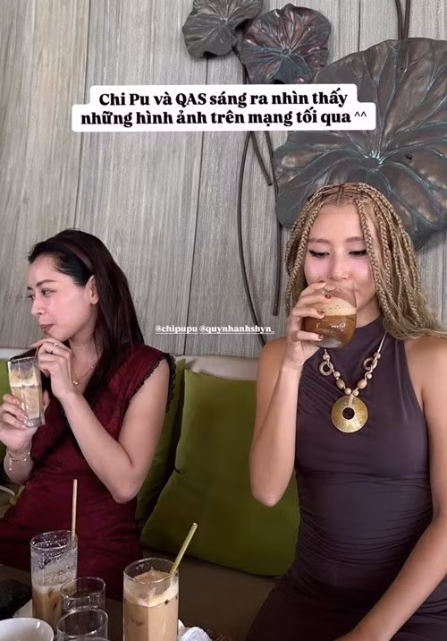 Sau đám cưới của Salim, Chi Pu và Quỳnh Anh Shyn tỏ ra khá ngượng ngùng khi chạm mặt. Ảnh: Thế Giới Điện Ảnh.