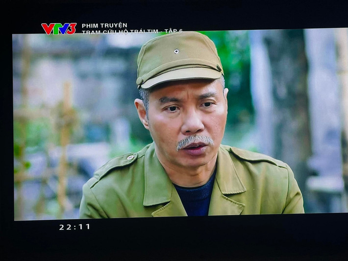 Công Lý đóng một vai nhỏ trong phim truyền hình Trạm cứu hộ trái tim năm 2024. Ảnh: FB Ngọc Hà.