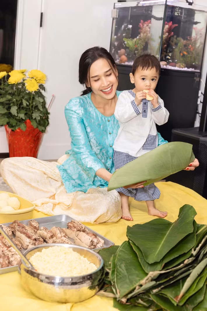 Hiện tại, Dương Mỹ Linh dành phần lớn thời gian chăm sóc con, tận hưởng những khoảnh khắc bình yên bên gia đình nhỏ.