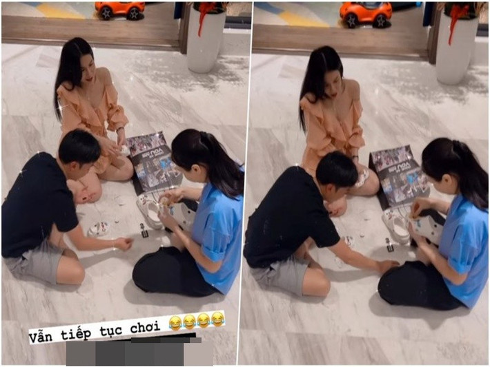 Diệp Lâm Anh thường đến chơi nhà vợ chồng Đàm Thu Trang. Ảnh: Phụ Nữ Việt Nam.