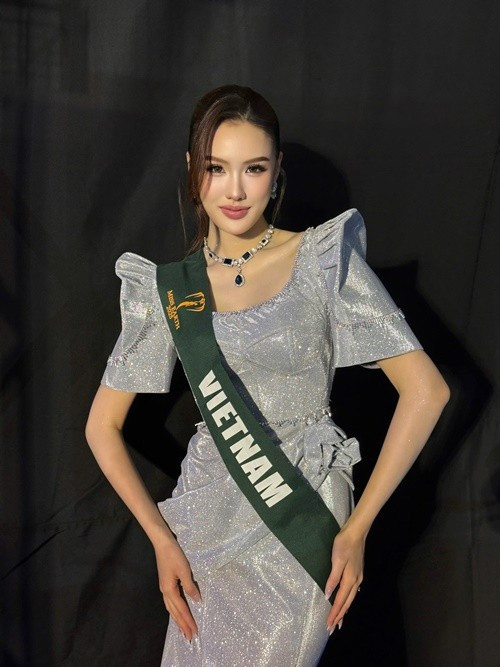 Ngày 5/11, Trịnh Mỹ Anh sẽ bước vào chung kết Miss Earth 2025 diễn ra tại Philippines. Ảnh: FB Trịnh Mỹ Anh.