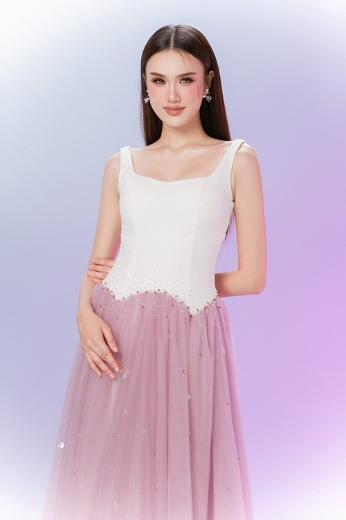 Trịnh Mỹ Anh đoạt á hậu 2 Miss Earth 2025. Cô sở hữu vẻ đẹp đậm chất Á Đông. Ảnh: FB Trịnh Mỹ Anh.