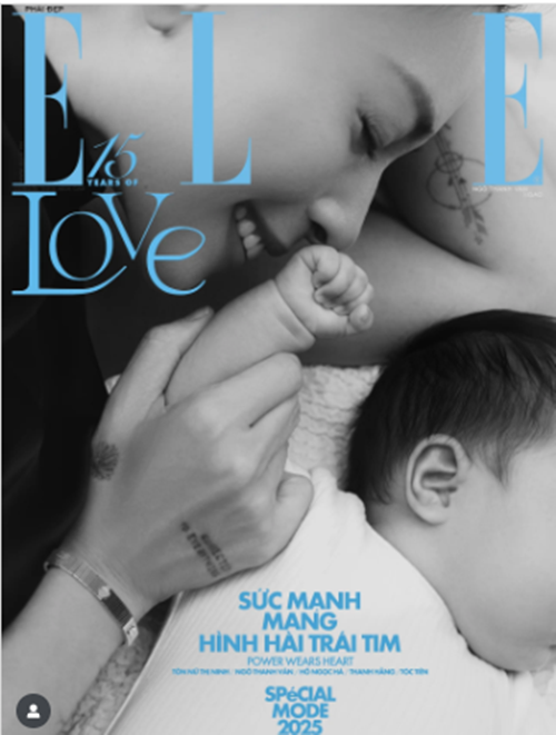 Ngô Thanh Vân - Huy Trần chào đón con gái Gạo gia nhập tổ ấm vào tháng 8/2025. Ảnh: Elle.