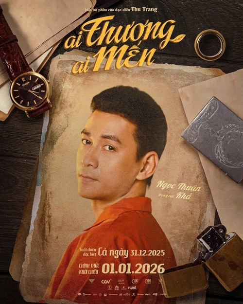 Nam diễn viên góp mặt trong phim Ai thương ai mến của Thu Trang, ra rạp vào tháng 1/2026. Ảnh: FB Ngọc Thuận.