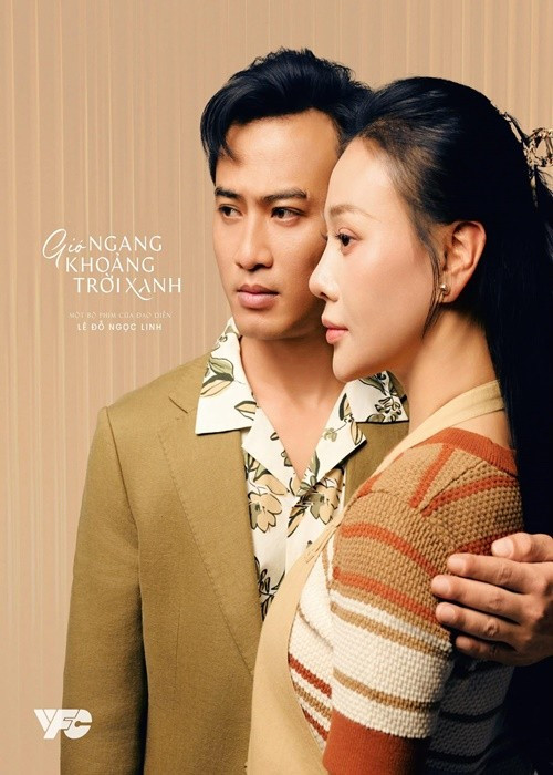 Chồng màn ảnh của Phương Oanh trong Gió ngang khoảng trời xanh là Doãn Quốc Đam. Trước đó, hai diễn viên hợp tác trong phim truyền hình Quỳnh búp bê và Lặng yên dưới vực sâu. Ảnh: FB Phương Oanh.