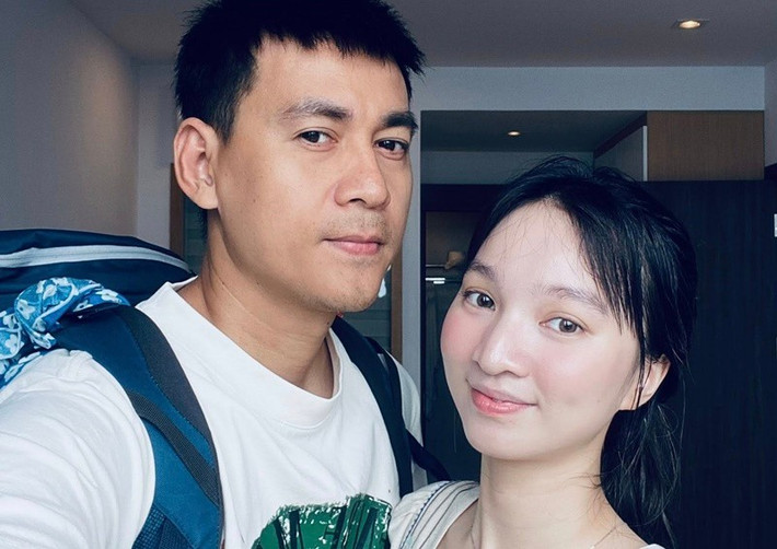 Năm 2022, Ngọc Thuận kết hôn với Ngọc Bích. Vợ nam diễn viên sinh năm 2003, kém anh 17 tuổi. Ảnh: FB Ngọc Thuận.