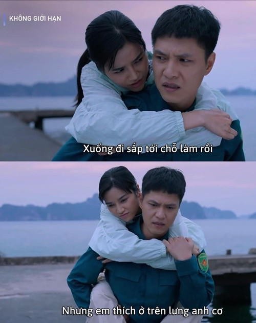 Trong phim truyền hình Không giới hạn đang lên sóng, cặp đôi Lợi (Tô Dũng) – Khánh Linh (Anh Đào) gây chú ý bởi mối quan hệ vừa khắc khẩu, vừa âm thầm quan tâm, bảo vệ lẫn nhau. Ảnh: Tiền Phong.