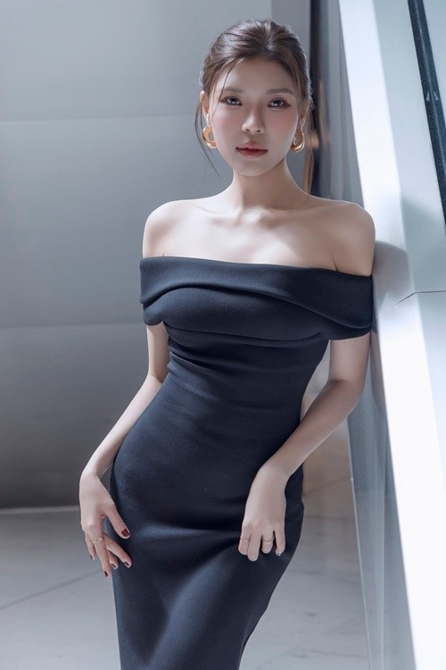 Nhan sắc của Thúy Diễm đã qua dao kéo. Năm 2019, cô thừa nhận chỉnh sửa vòng một xuống cấp sau sinh con trai đầu lòng. Ảnh: FB Thúy Diễm.